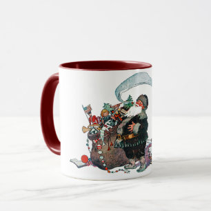 Caneca Alegre e Velho Elfo de Natal, Jessie Willcox Smith