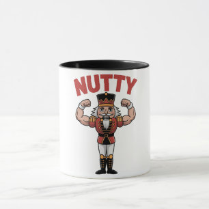 Caneca Alegre Quebra-Nozes de Natal Fitness Natural Nuty
