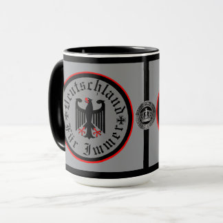 Caneca Alemanha/Deutschland Para Sempre/águia negra/cruz 