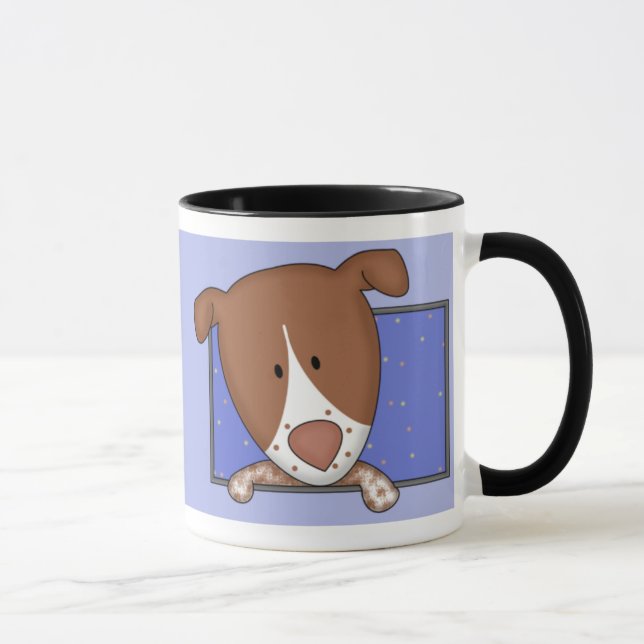 Caneca alemão quadro do ponteiro de cabelos curtos (Direita)