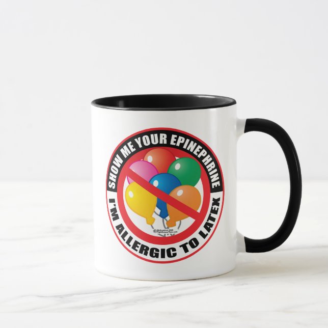 Caneca Alergia do látex (Direita)