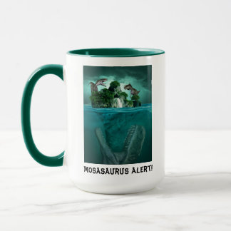 Caneca Alerta de Mosasaurus! Customize o Dino do Mundo Ju