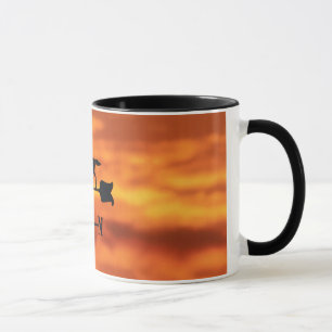 Caneca Aleta de tempo no por do sol