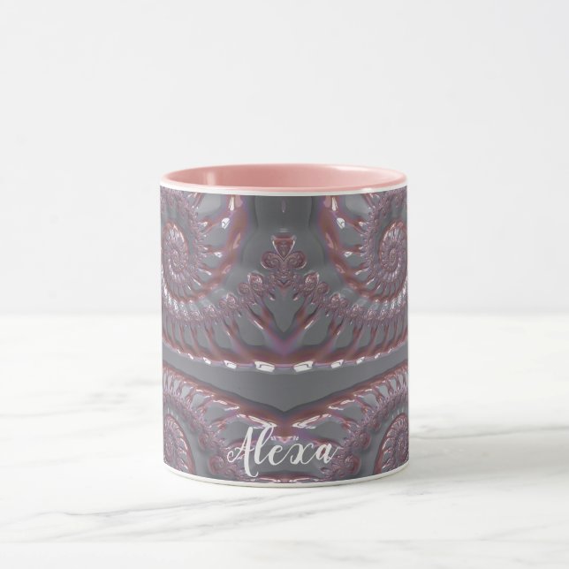 Caneca ALEXA ~ Pata Rosa 3D Zany, GLOSSY ~ (Centro)