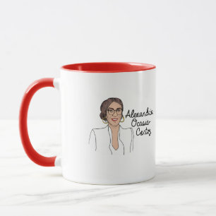 Caneca Alexandria Ocasio-Cortez para Presidente