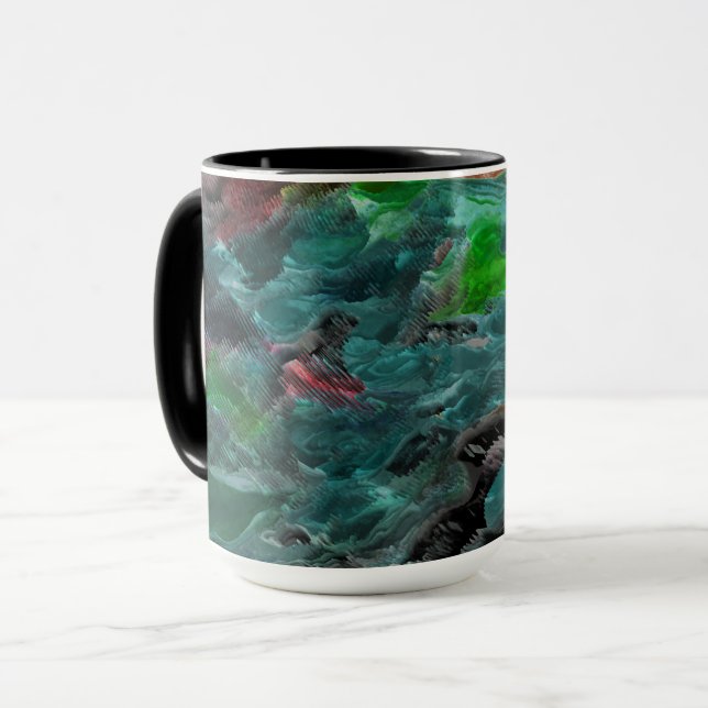 Caneca Algas ou corais do mundo do livro (Frente Esquerda)