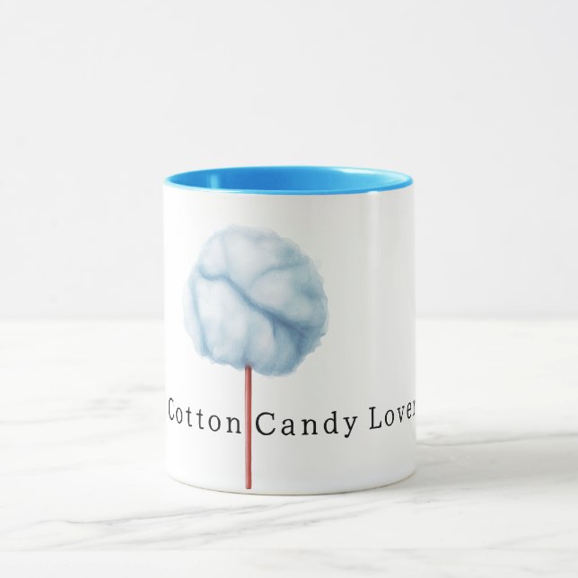 Caneca Algodão Doce Azul Claro  (Centro)