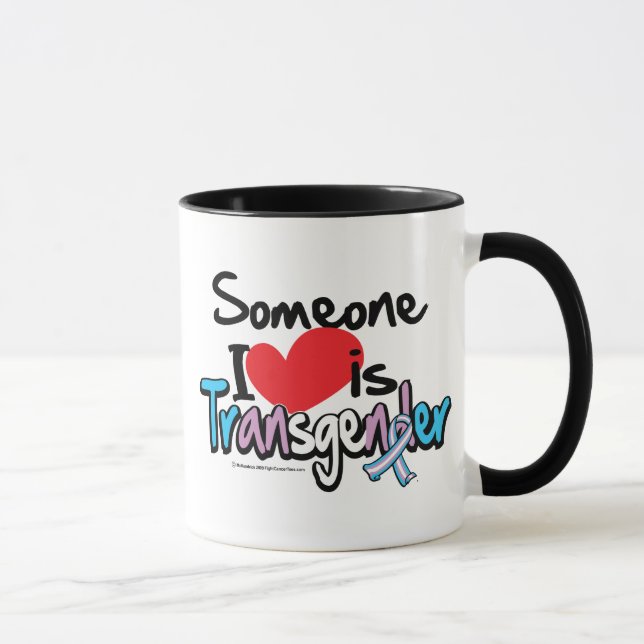 Caneca Alguém amor de I é Transgender (Direita)