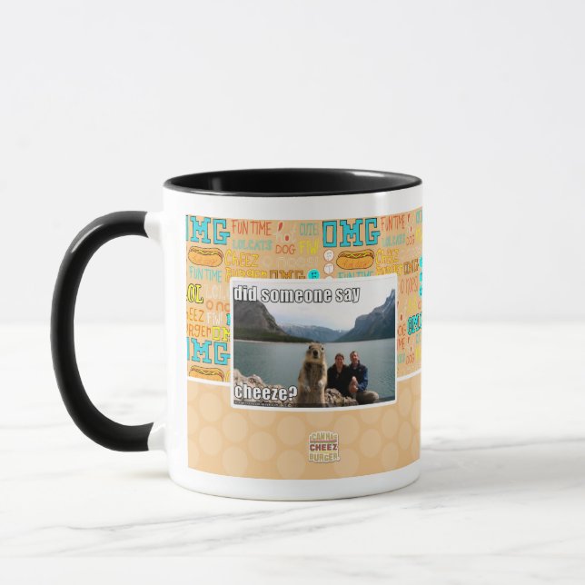 Caneca Alguém disse o cheeze? (Esquerda)