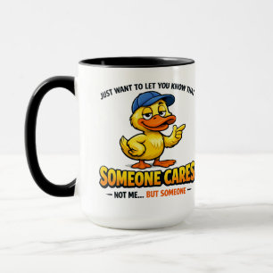 Caneca Alguém se Importa (Não Eu) Pato Engraçado Colega d