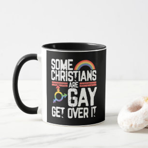 Caneca Alguns Cristãos São Gays Supere Isso
