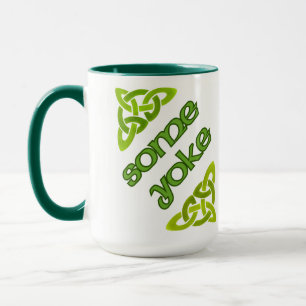 Caneca Alguns Yoke - Design irlandês engraçado