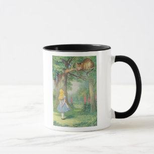 Caneca Alice e o gato de Cheshire