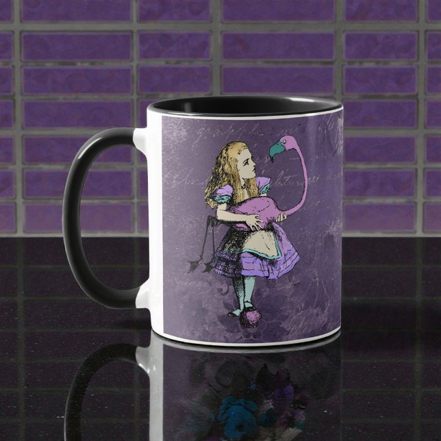 Caneca Alice Escura Rústica Roxo Fundo (Criador carregado)