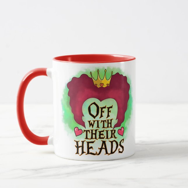 Caneca Alice in Wonderland Queen Of Hearts Big Head (Esquerda)