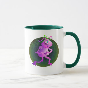 Caneca Alienígena cor-de-rosa