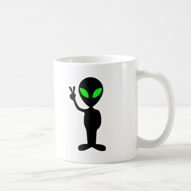 Caneca Alienígena pacífica (Direita)
