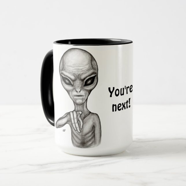 Caneca Alienígena ruim, você é a próxima! (Frente Esquerda)