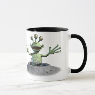 Caneca Alienígena verde pequena