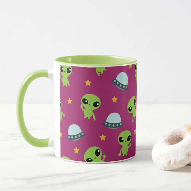 Caneca Aliens Mug (Com Donut)