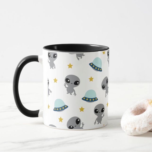 Caneca Aliens Mug (Com Donut)