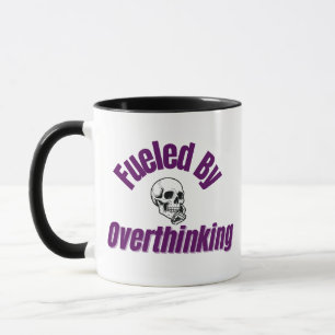Caneca Alimentado por pensamento excessivo - Mug Crânio N