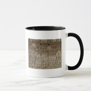 Caneca Alivio que descreve Seti I que faz um oferecimento