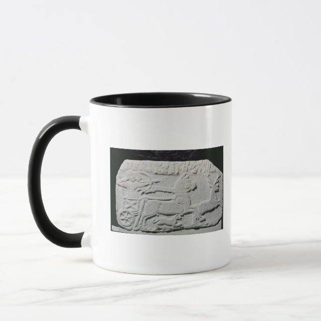 Caneca Alivio que descreve uma caça dos cervos (Esquerda)