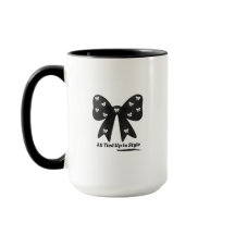 All Tied Up In Style cup– Elegant Black Bow