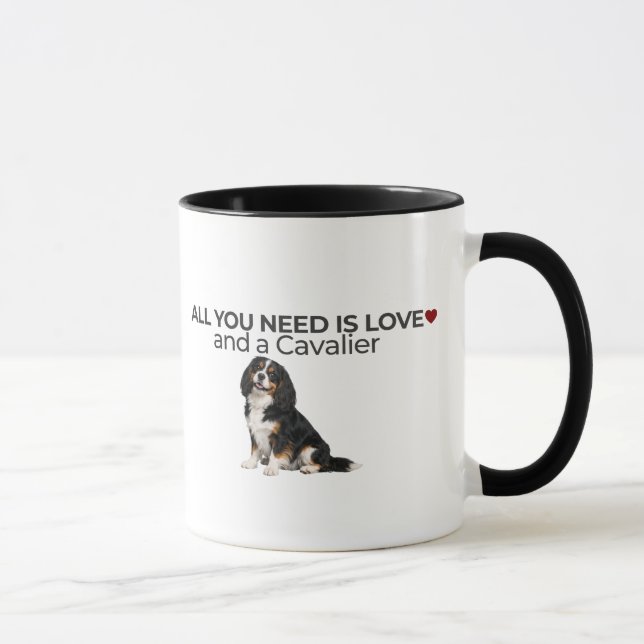 Caneca All You Need Is Love and a Cavalier Mug  (Direita)