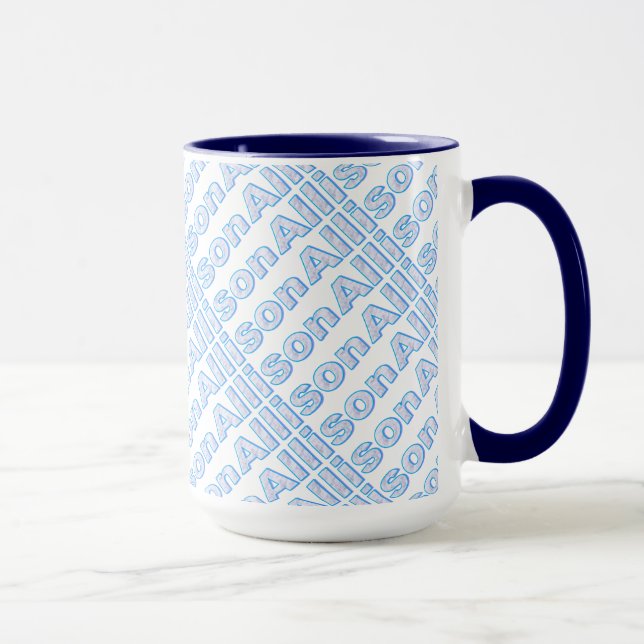 Caneca Allison Blue Style 15 oz Ringer (Direita)