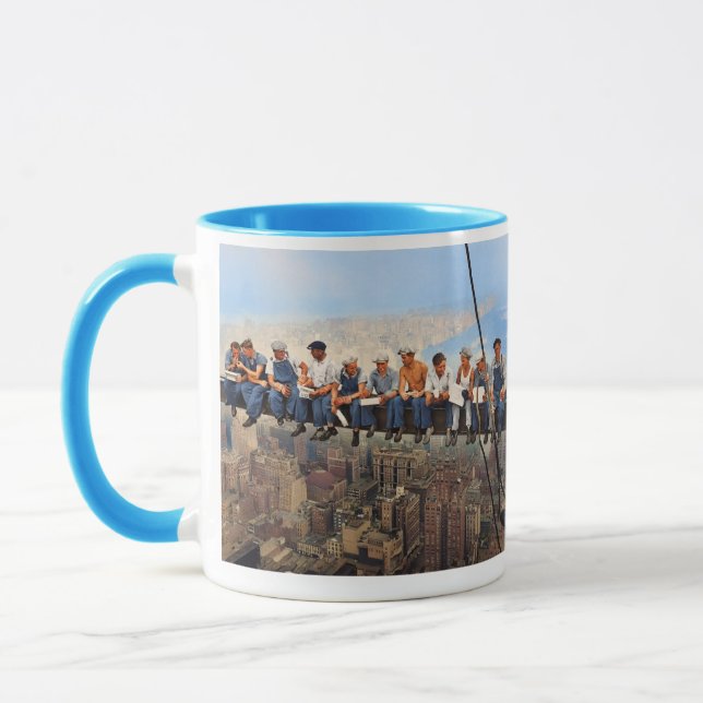 Caneca Almoço No Topo De Um Arranha-Céu 1932 NYC Remaster (Esquerda)