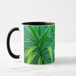 Caneca Almofada de Palmeira Botânica Verde