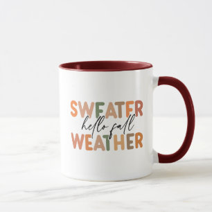 Caneca Alô Fall Clima De Sweater