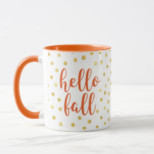 Caneca Alô, Queda Laranja, Dourado, Pêlos, Pólvora