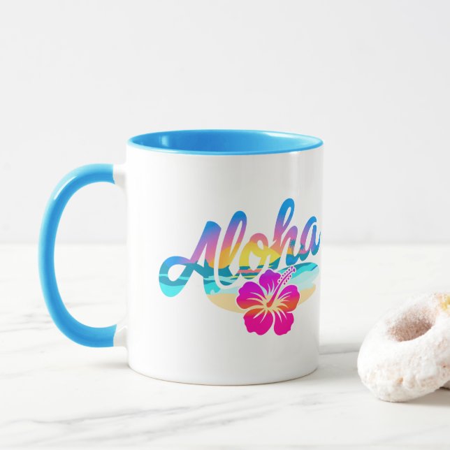 Caneca Aloha Summer T-Shirt (Com Donut)