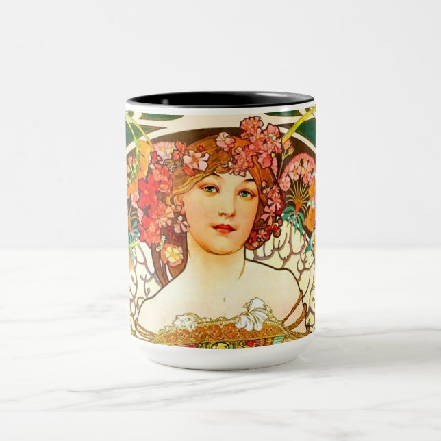 Caneca Alphonse Mucha Art Nouveau Daydre (Centro)