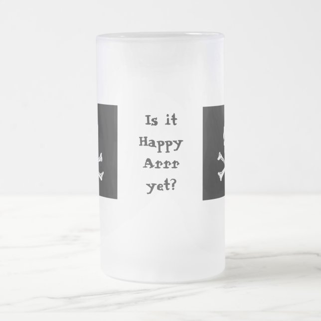 Caneca alta feliz de Arrr do pirata (Centro)