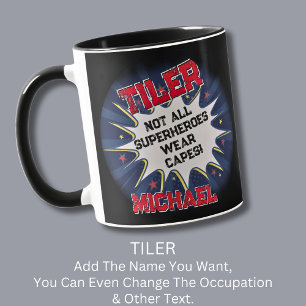 Caneca Alterar texto do nome, TILER, nem todos os super-h