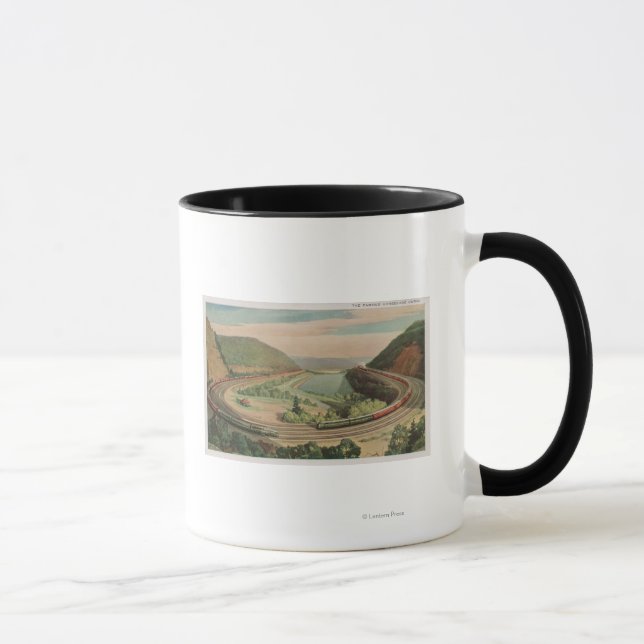 Caneca Altoona, Pensilvânia, o famoso curv de ferradura (Direita)