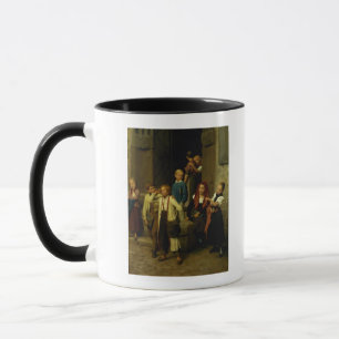 Caneca Alunos que olham um menino gritar, 1861