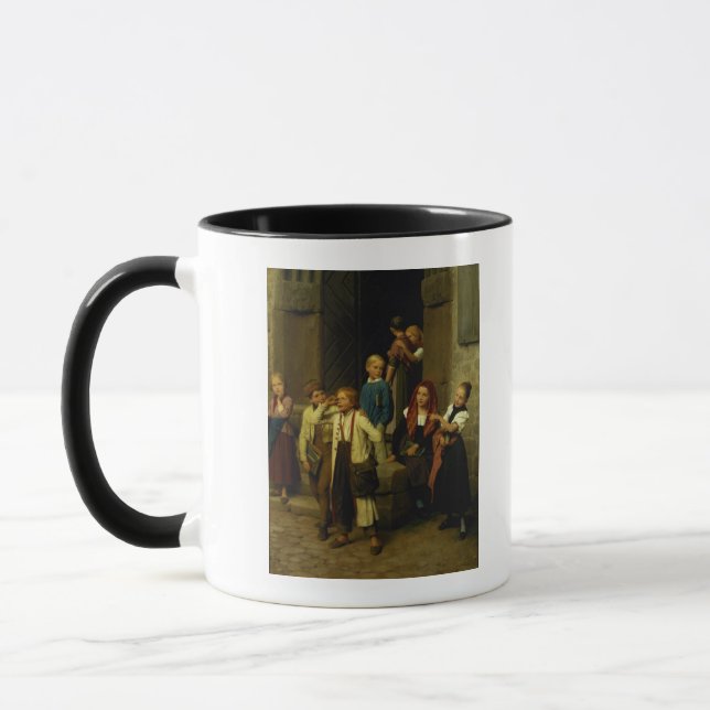 Caneca Alunos que olham um menino gritar, 1861 (Esquerda)