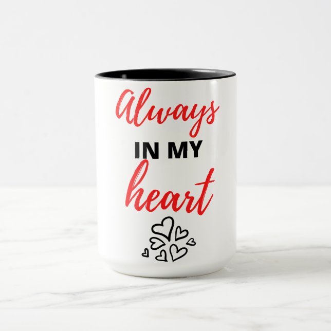 Caneca Always In My Heart Black (Centro)