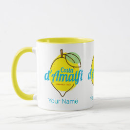 Caneca Amalfi Coast Lemon Italy Vintage Costa d'Amalfi