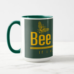 Caneca Amante de Abelhas Engraçado Apicultor Amarelo