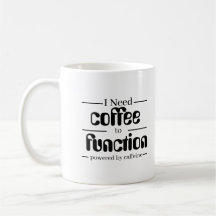 Caneca Amante de Café | Preciso de Café para Funci