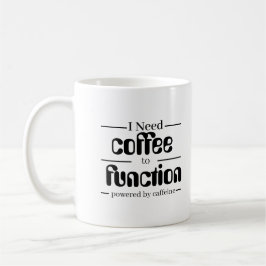 Caneca Amante de Café | Preciso de Café para Funci