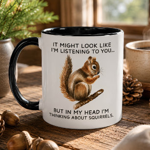 Caneca Amante de Esquilos Engraçados