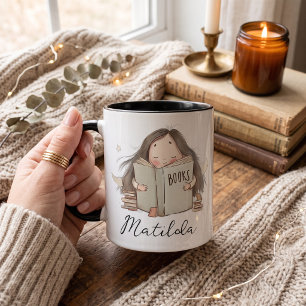 Caneca Amante de livros personalizado