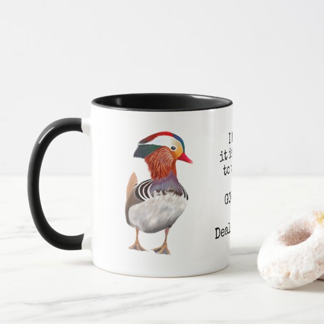 Caneca Amante de Pato Mandarim (Com Donut)